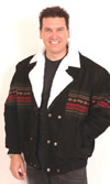 PS111 Mens Leather Waist Jacket