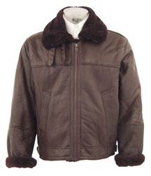 B3 Brown Fur WWII Bomber Jacket