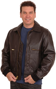 G2 Raider Cowhide Bomber Jacket with Knit Cuffs & Waist USA Made