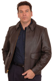 Indiana Cowhide Leather Bomber Jacket