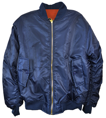 MA1 Blue Nylon Military Pilot Specs Aviation Bomber Jacket