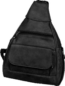 Ladies Leather Backpack with Zipper Strap Model # 3302