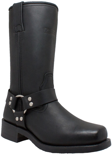 WB2442 Ladies Ride Tecs Leather 12 inch Harness Boots with Square Toe Finish and Side Zipper Large View
