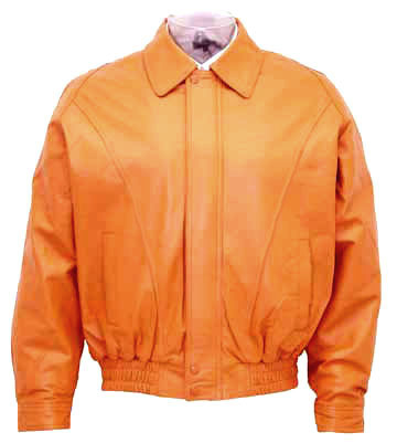MENS TAN LEATHER WASIT JACKET SALE $79.95