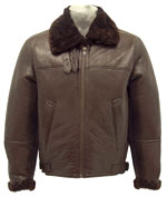 B3 Brown Fur WWII Bomber Jacket