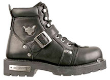 D95226  BRAKE BUCKLE STEEL TOE  MENS LEATHER HARLEY BOOTS
