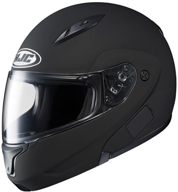 CL-MAX2 HJC Flat Black Motorcycle Modular Helmet Modular Click for Large View