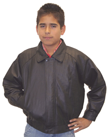 Kids K5 Bomber Leather Waist Jacket