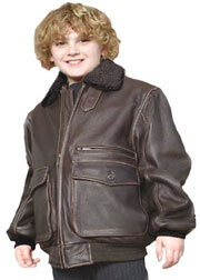 Kids Fur Collar Bomber