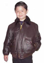 Leather Bomber Jacket For Kids - My Jacket