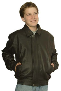 K1010 Kids Motorcyle Leather Biker Jacket made for boys and Girls