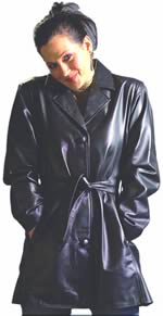  A21714 Ladies  Hipster  Leather Jacket