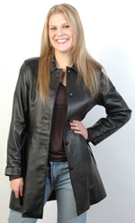 B803 Ladies Lambskin with Knit Cuffs & Waist