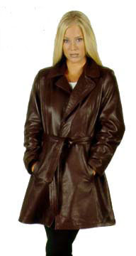 ORDER THE LADIES LONG  LEATHER COAT HERE