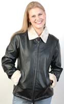 Ladies Jacket with Faux Fur