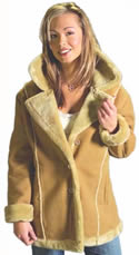 S21000 LADIES FAUX FUR COAT