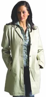  A21280 Ladies  3 Quarter Leather Blazer  