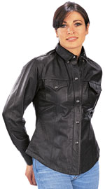 B862 Ladies Premium Lambskin Shirt