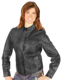 B879 Ladies Lamb Shirt W/ Side Pockets