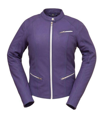 LC115 Queen of Diamonds Ladies Street Bike Jacket with Spandex Sides