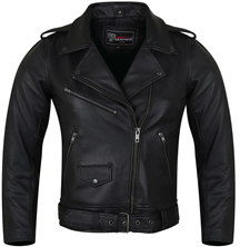 LC616 Women's Basic Motorcycle Lightweight Leather Jacket