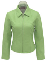 A315  Ladies  Leather Blazer 