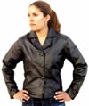 B803 Ladies Lambskin with Knit Cuffs & Waist