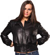 B803 Ladies Lambskin with Knit Cuffs & Waist