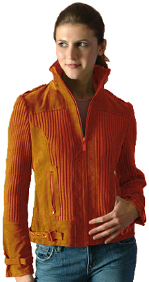 Style PSW808 Ladies Short Suede Jacket