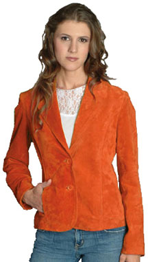 Style PSW810 Ladies Suede Blazer Jacket