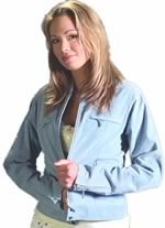 S21007 Ladies  Suede Jacket
