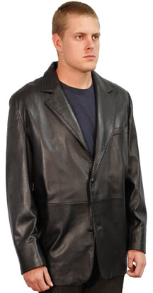 221 MENS BLAZER LEATHER JACKET 