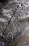 Pocket of the Style 99 plain leather waist jacket