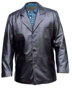 NZ882 MENS LAMBSKIN LEATHER BLAZER