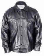 225  Men's  Leather  Goat  Shirt  Jacket