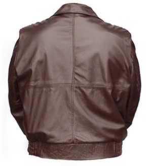 Back of the Carl-soft Lambskin Leather Jacket