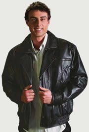 Style A22355  Mens  Lamb Waist Jacket  -- San Diego Leather Jacket