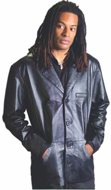 GA20  MENS BLAZER LEATHER JACKET 
