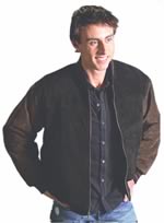 S166 Mens Suede Waist Jacket