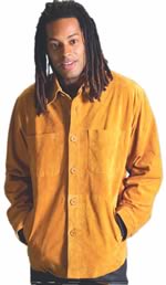 S23738 MENS LEATHER SUEDE SHIRTS JACKET