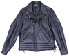 102XP Mens Vintage Pattern Stitching Motorcycle Leather Jacket Made in the USA Front View