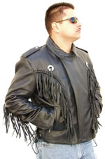 2004 MENS FRINGE  MOTORCYCLE JACKET