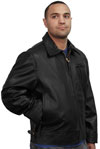 Highway Man Leather Jacket Black Color View