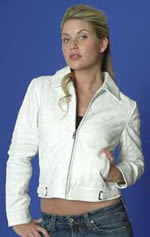 F0539 LADIES SHORT LEATHER JACKET