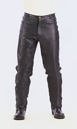 P100 Mens Basic Leather Pants