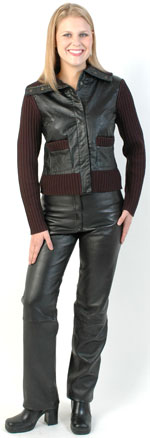 P10 Ladies Leather JEans