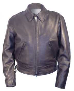 Police A Biker Leather Jacket for Motorcycle Patrol USA Made