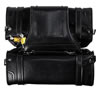 Saddle-4072 PVC Motorcycle Lock Ready Zip-Off Saddle Bags Top View