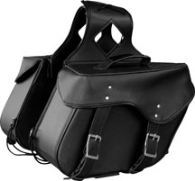 Plain Slanted Saddlebags 552  made with Weather Resistant PVC Material Zip-Off Bag