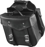 Plain Slanted Saddlebags 648  made with Weather Resistant PVC Material Zip-Off Bag